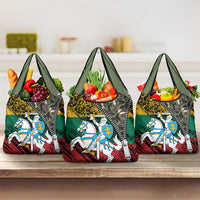 Lithuania's National Emblem Grocery Bag with Military Motifs - Army-Inspired Design