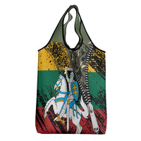 Lithuania's National Emblem Grocery Bag with Military Motifs - Army-Inspired Design