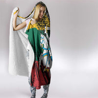 Lithuania's National Emblem Hooded Blanket with Military Motifs - Army-Inspired Design