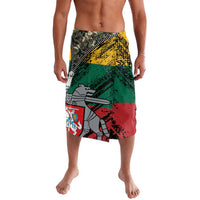 Lithuania's National Emblem Lavalava with Military Motifs - Army-Inspired Design