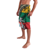 Lithuania's National Emblem Lavalava with Military Motifs - Army-Inspired Design