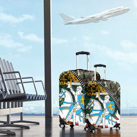 Lithuania's National Emblem Luggage Cover with Military Motifs - Army-Inspired Design
