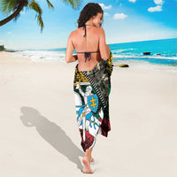 Lithuania's National Emblem Sarong with Military Motifs - Army-Inspired Design