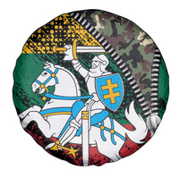 Lithuania's National Emblem Spare Tire Cover with Military Motifs - Army-Inspired Design