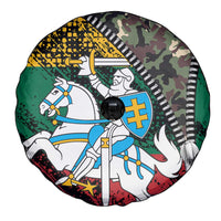 Lithuania's National Emblem Spare Tire Cover with Military Motifs - Army-Inspired Design