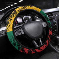 Lithuania's National Emblem Steering Wheel Cover with Military Motifs - Army-Inspired Design