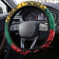 Lithuania's National Emblem Steering Wheel Cover with Military Motifs - Army-Inspired Design