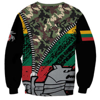 Lithuania's National Emblem Sweatshirt with Military Motifs - Army-Inspired Design