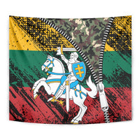 Lithuania's National Emblem Tapestry with Military Motifs - Army-Inspired Design