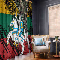 Lithuania's National Emblem Window Curtain with Military Motifs - Army-Inspired Design
