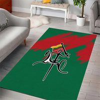 Lithuania Emblem Area Rug National Symbol with Traditional Patterns