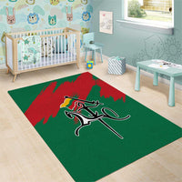 Lithuania Emblem Area Rug National Symbol with Traditional Patterns