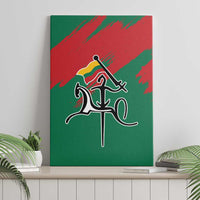 Lithuania Emblem Canvas Wall Art National Symbol with Traditional Patterns