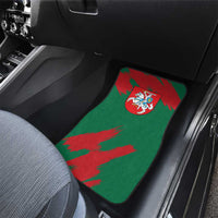 Lithuania Emblem Car Mats National Symbol with Traditional Patterns