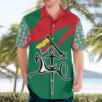 Lithuania Emblem Hawaiian Shirt National Symbol with Traditional Patterns