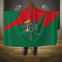 Lithuania Emblem Hooded Blanket National Symbol with Traditional Patterns