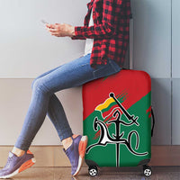 Lithuania Emblem Luggage Cover National Symbol with Traditional Patterns