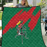 Lithuania Emblem Quilt National Symbol with Traditional Patterns
