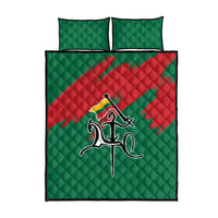 Lithuania Emblem Quilt Bed Set National Symbol with Traditional Patterns