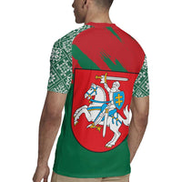 Lithuania Emblem Rugby Jersey National Symbol with Traditional Patterns