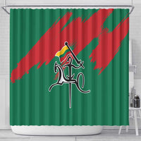 Lithuania Emblem Shower Curtain National Symbol with Traditional Patterns