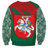 Lithuania Emblem Sweatshirt National Symbol with Traditional Patterns