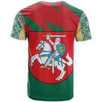 Lithuania Emblem T Shirt National Symbol with Traditional Patterns