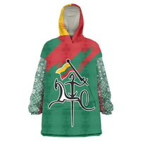 Lithuania Emblem Wearable Blanket Hoodie National Symbol with Traditional Patterns