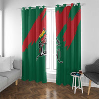 Lithuania Emblem Window Curtain National Symbol with Traditional Patterns
