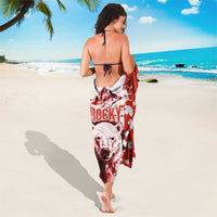 Canada Bear Sarong with Maple Leaf and Rocky Mountain Design