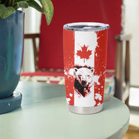 Canada Bear Tumbler Cup with Maple Leaf and Rocky Mountain Design