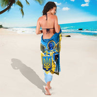 Ukraine Archangel Michael Sarong with Trident Emblem and Sunflowers Design