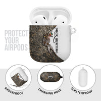 Duck Hunting Retriever AirPods Case Mallard Shotgun Hunt with Camouflage Marsh Dog Artwork