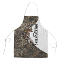 Duck Hunting Retriever Apron Mallard Shotgun Hunt with Camouflage Marsh Dog Artwork