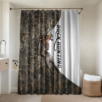 Duck Hunting Retriever Bathroom Set Mallard Shotgun Hunt with Camouflage Marsh Dog Artwork