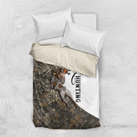 Duck Hunting Retriever Bedding Set Mallard Shotgun Hunt with Camouflage Marsh Dog Artwork