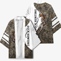 Duck Hunting Retriever Kimono Mallard Shotgun Hunt with Camouflage Marsh Dog Artwork