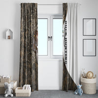 Duck Hunting Retriever Window Curtain Mallard Shotgun Hunt with Camouflage Marsh Dog Artwork