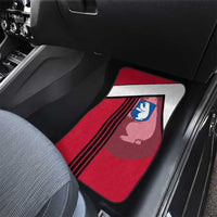 Greenland Car Mats with Polar Bear Emblem and Land of Ice Heart of Fire Text Design