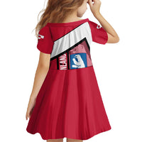 Greenland Family Matching Off Shoulder Maxi Dress and Hawaiian Shirt with Polar Bear Emblem and Land of Ice Heart of Fire Text Design