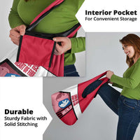 Greenland Grocery Bag with Polar Bear Emblem and Land of Ice Heart of Fire Text Design