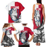 Greenland Pride Family Matching Tank Maxi Dress and Hawaiian Shirt The Spirit of the Arctic Bear