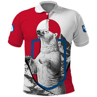 Greenland Pride Polo Shirt The Spirit of the Arctic Bear