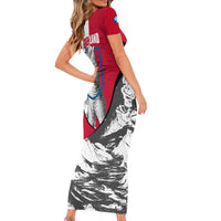 Greenland Pride Short Sleeve Bodycon Dress The Spirit of the Arctic Bear