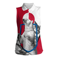 Greenland Pride Women Sleeveless Polo Shirt The Spirit of the Arctic Bear
