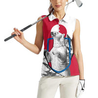 Greenland Pride Women Sleeveless Polo Shirt The Spirit of the Arctic Bear