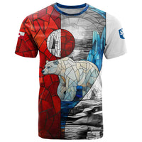 Kalaallit Nunaat Pride T Shirt Polar Bear Spirit in Stained Glass Style