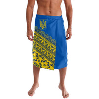 Ukraine Heritage Pride – Vyshyvanka Pattern Lavalava with National Symbol in Blue & Yellow