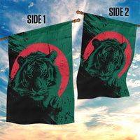 Bangladesh Bengal Tiger Garden Flag with National Flag and Emblem Design