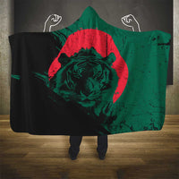 Bangladesh Bengal Tiger Hooded Blanket with National Flag and Emblem Design